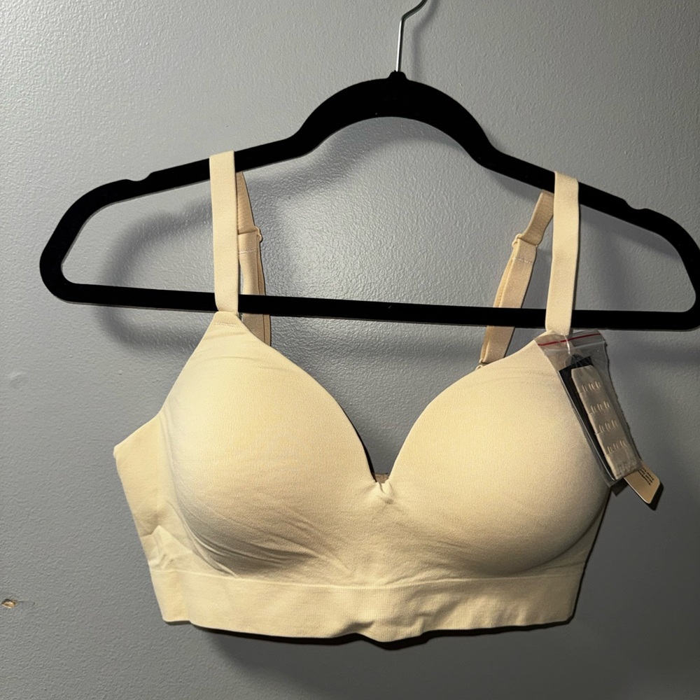 Large Shapermint Truekind Supportive Comfort Wireless shaping bra - Chai